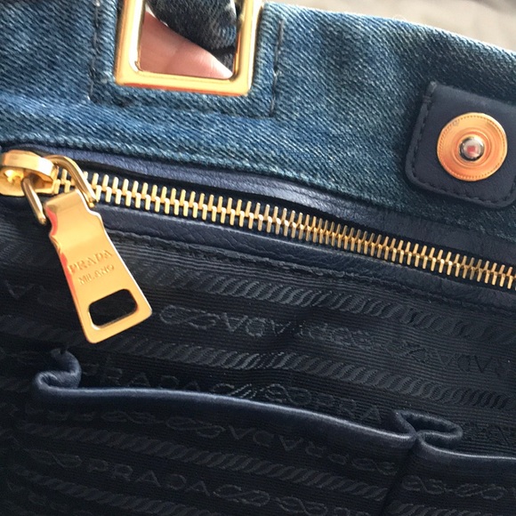Authentic Prada Denim Tote Bag - Picture 12 of 16